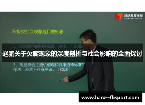 赵鹏关于欠薪现象的深度剖析与社会影响的全面探讨